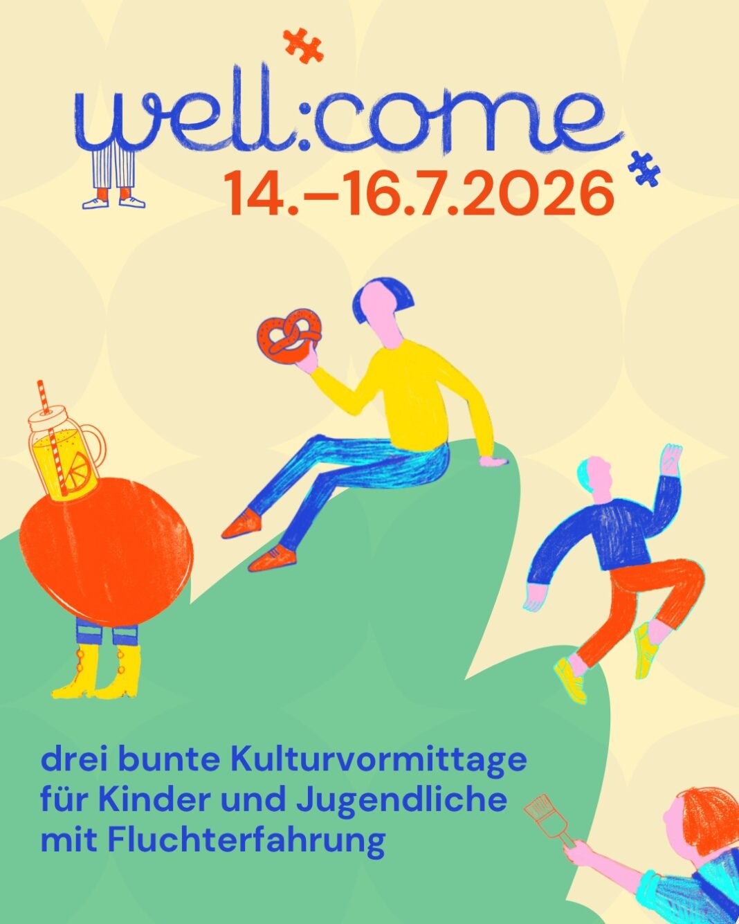 Ankündigungsplakat der Projekttage well:come 2026